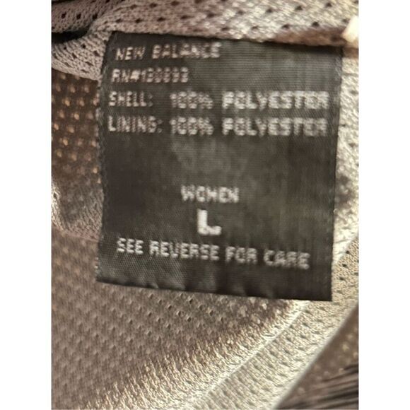 New Balance Jacket Womens Gray Heathered Zip Hooded Size Large (0328) - Picture 6 of 7